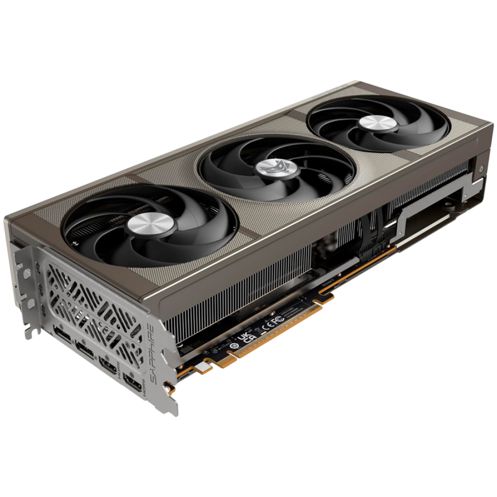 AMD Radeon RX 9070 GPU 16GB GDDR6 PCIe 5.0 Triple-Fan-Design