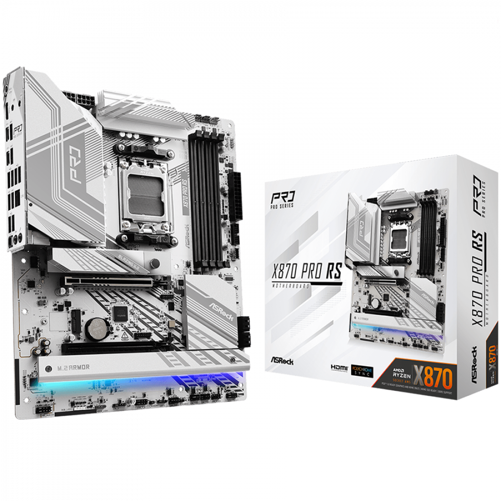 Motherboard ASROCK X870 Pro RS Socket AM5 DDR5 256 GB ATX