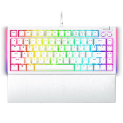 RAZER Klawiatura Gamingowa Przewodowa BlackWidow V4 75% Biała US