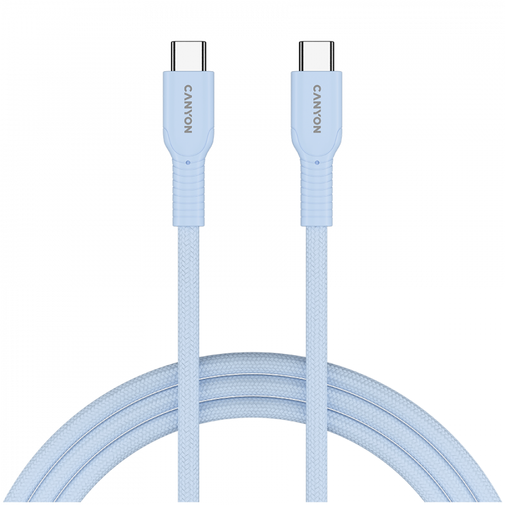 OnWire 60W USB C to USB C braided cable 1m blue Canyon 60CL