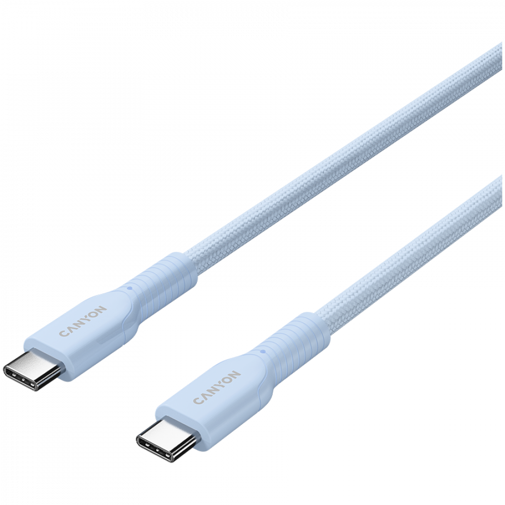 OnWire 60W USB C to USB C braided cable 1m blue Canyon 60CL