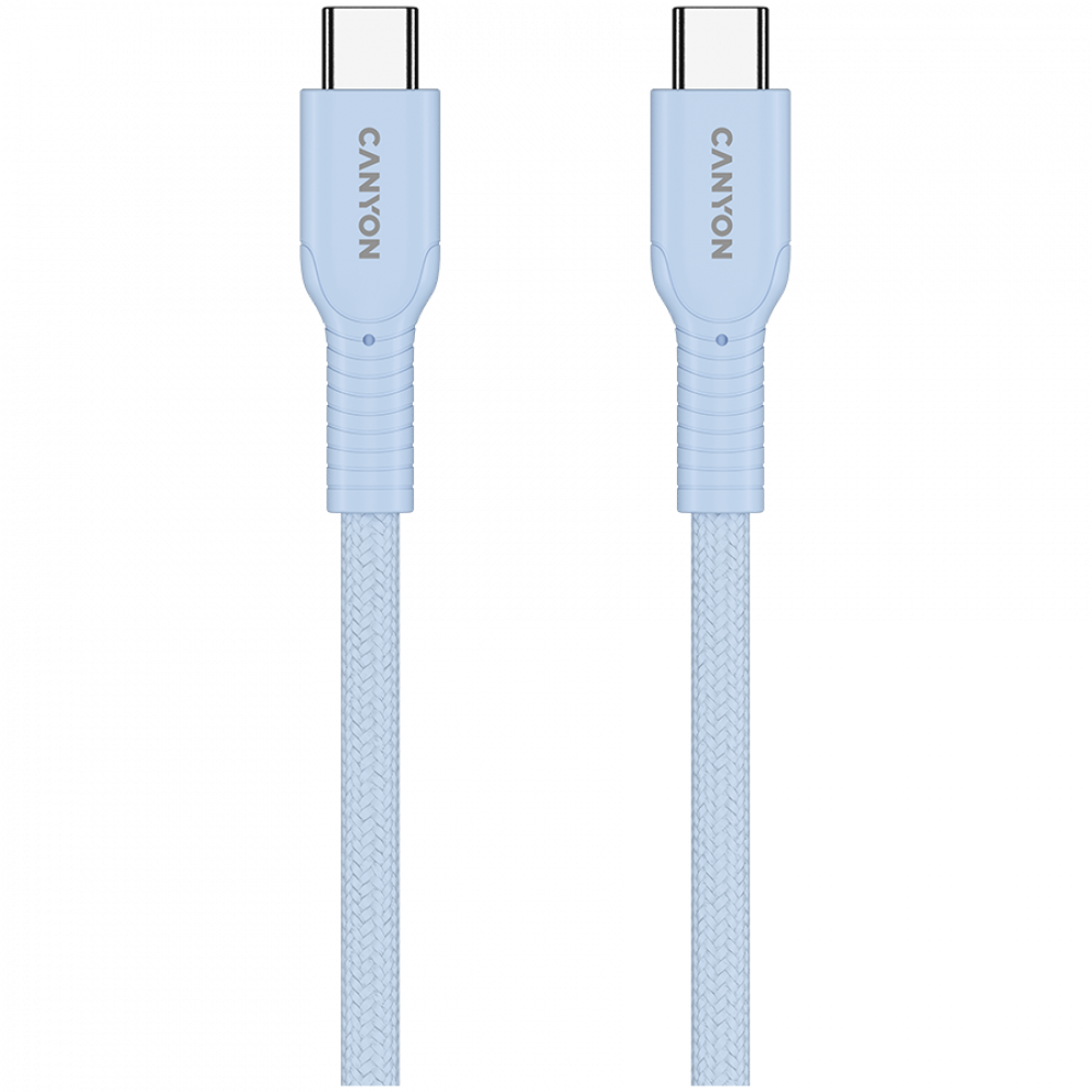 OnWire 60W USB C to USB C braided cable 1m blue Canyon 60CL