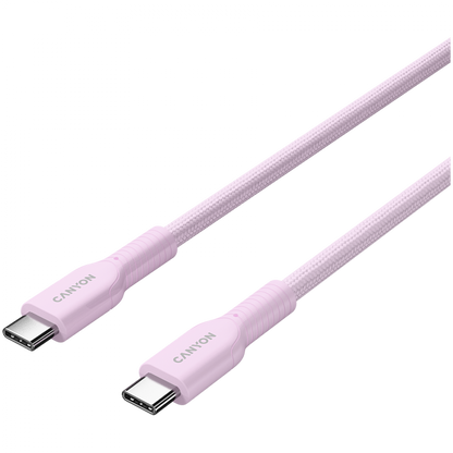 OnWire 60W USB-C zu USB-C Kabel 1m geflochten pink Canyon 60CL