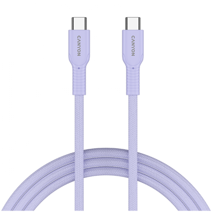 OnWire USB C 60W Braided Cable 1m Canyon 60CL Purple