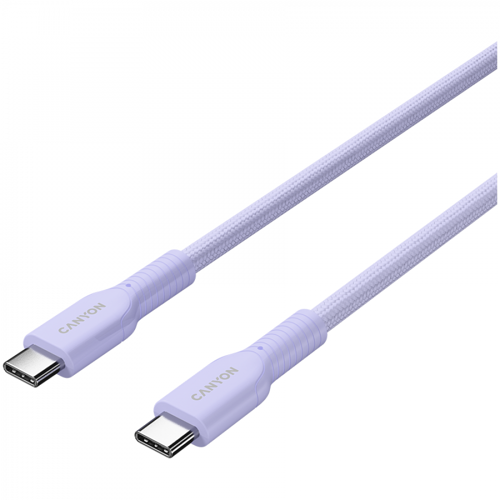 OnWire USB C 60W Braided Cable 1m Canyon 60CL Purple