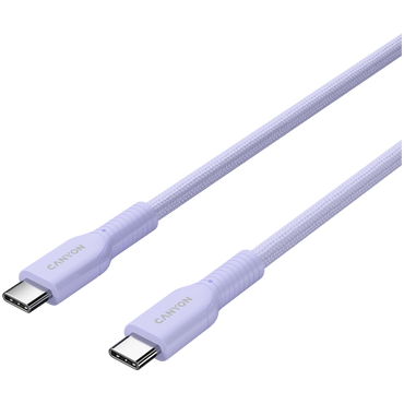 OnWire USB C 60W Braided Cable 1m Canyon 60CL Purple