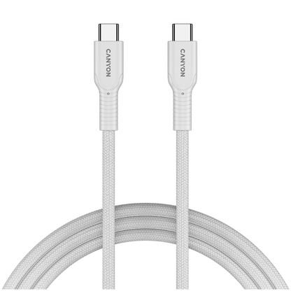 USB C 60W OnWire 1m braided cable Canyon 60CL white