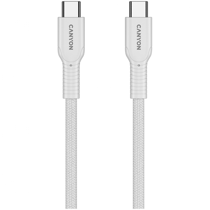 USB C 60W OnWire 1m braided cable Canyon 60CL white