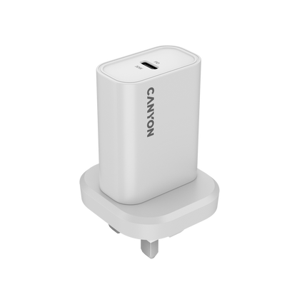 Charger 30W 1xPD Canyon 30CL for mobile devices white