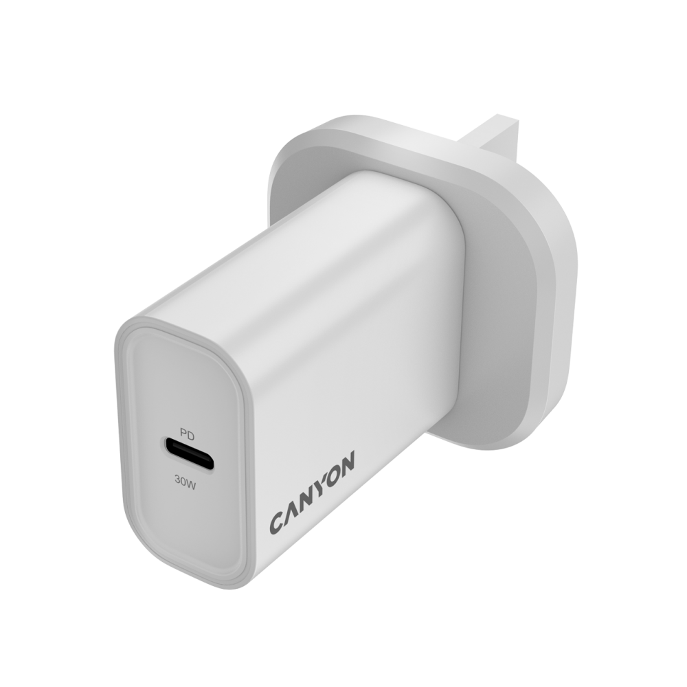 Charger 30W 1xPD Canyon 30CL for mobile devices white