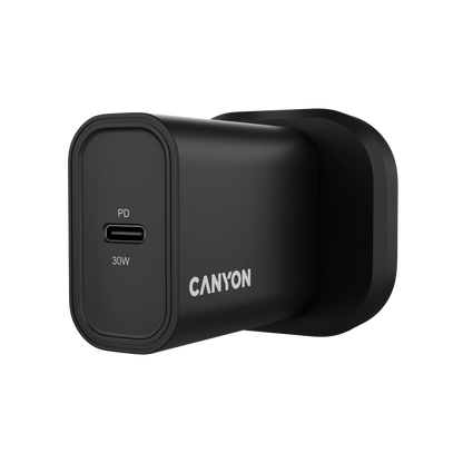 30W 1xPD Canyon 30CL Ladegerät schwarz für Mobiltelefone
