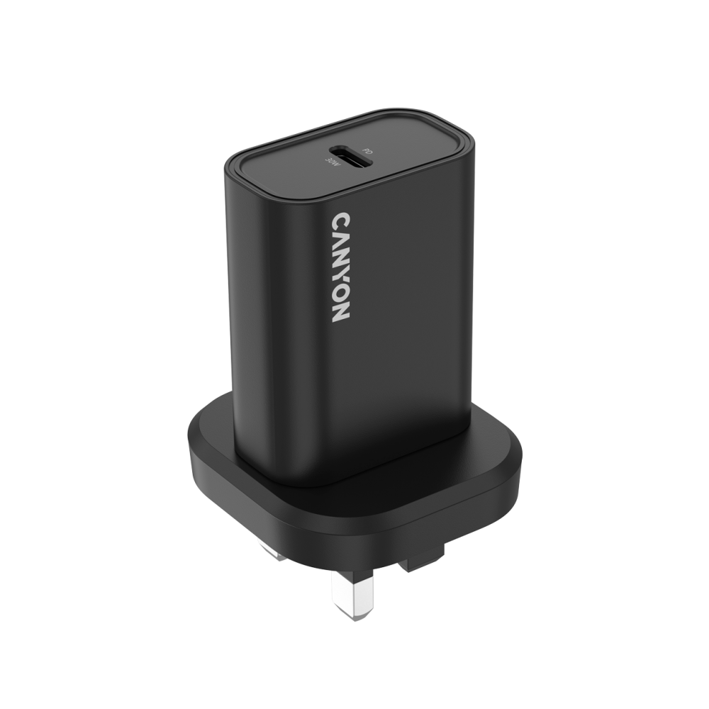 30W 1xPD Canyon 30CL Ladegerät schwarz für Mobiltelefone