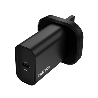 30W 1xPD Canyon 30CL Ladegerät schwarz für Mobiltelefone