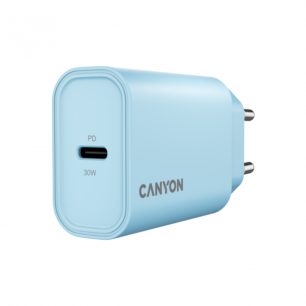 Ładowarka sieciowa 30W 1xPD EU Canyon 30CL niebieska