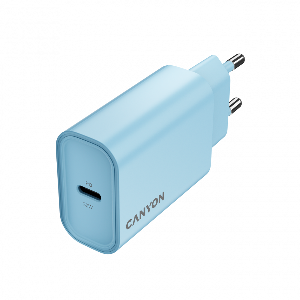 Ładowarka sieciowa 30W 1xPD EU Canyon 30CL niebieska