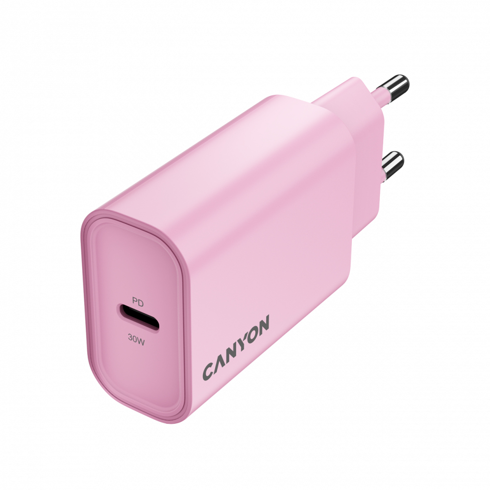 Ładowarka sieciowa 30W 1xPD EU Canyon 30CL różowy