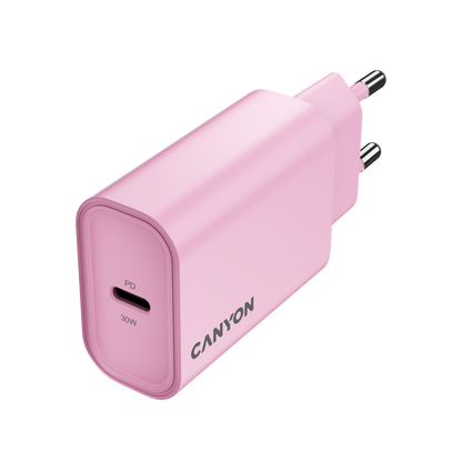 Ładowarka sieciowa 30W 1xPD EU Canyon 30CL różowy