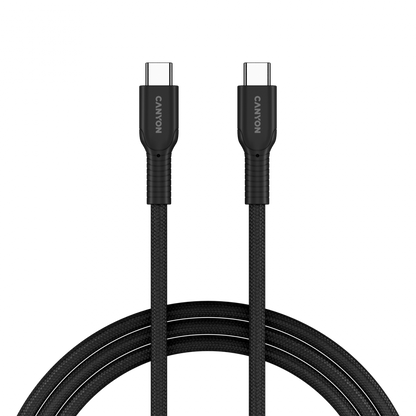 Kabel OnWire USB C 60W w oplocie 1m Canyon 60CL czarny