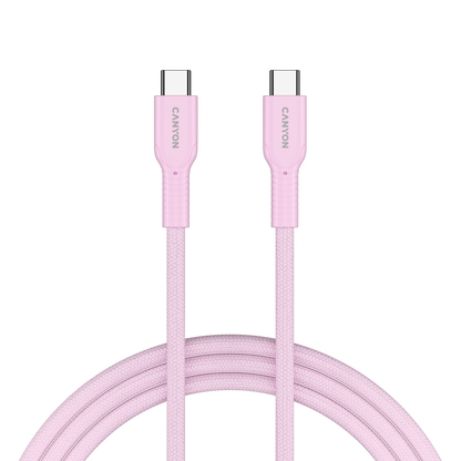 OnWire 60W USB-C zu USB-C Kabel 1m geflochten pink Canyon 60CL