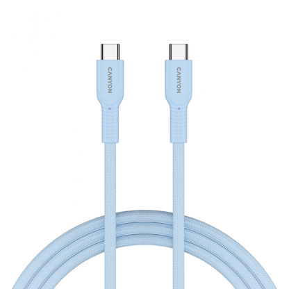 OnWire 60W USB C to USB C braided cable 1m blue Canyon 60CL