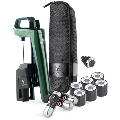 CORAVIN Timeless Six Plus System do przechowywania wina Zielony