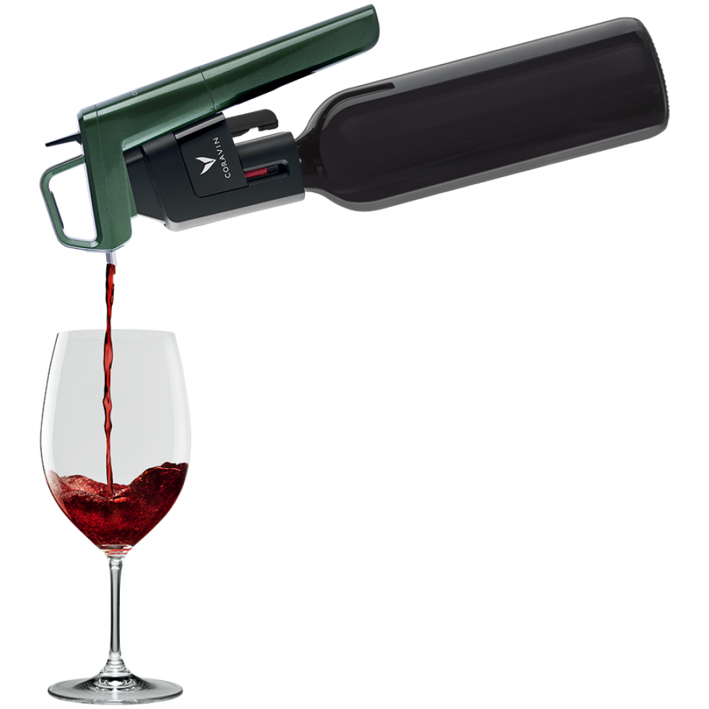 CORAVIN Timeless Six Plus System do przechowywania wina Zielony