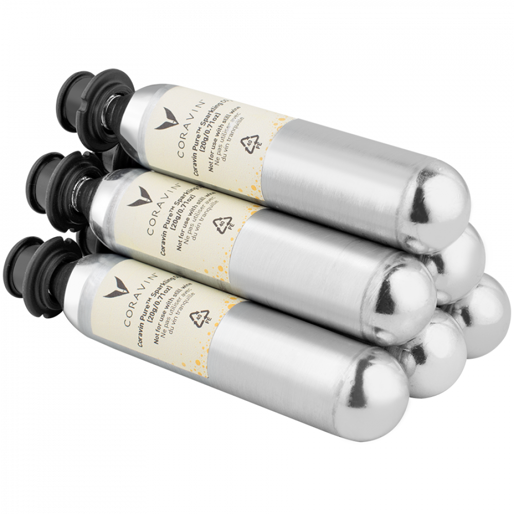 CORAVIN Pure Sparkling, CO2 cartridges, 6 pieces