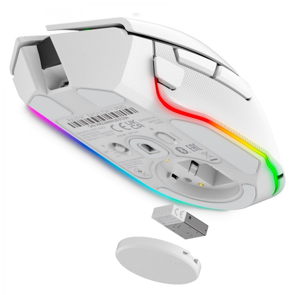 RAZER Gaming-Maus Basilisk V3 Pro Kabellos Weiß