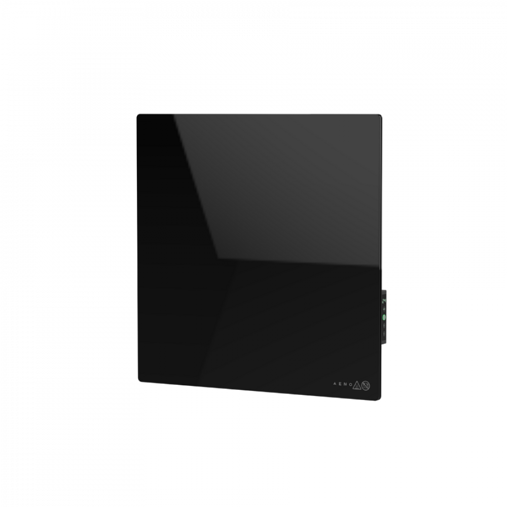 AENO Quadro Wall Heater 500W 50x50 cm Black Tempered Glass