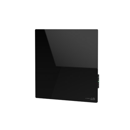 AENO Quadro Wall Heater 500W 50x50 cm Black Tempered Glass