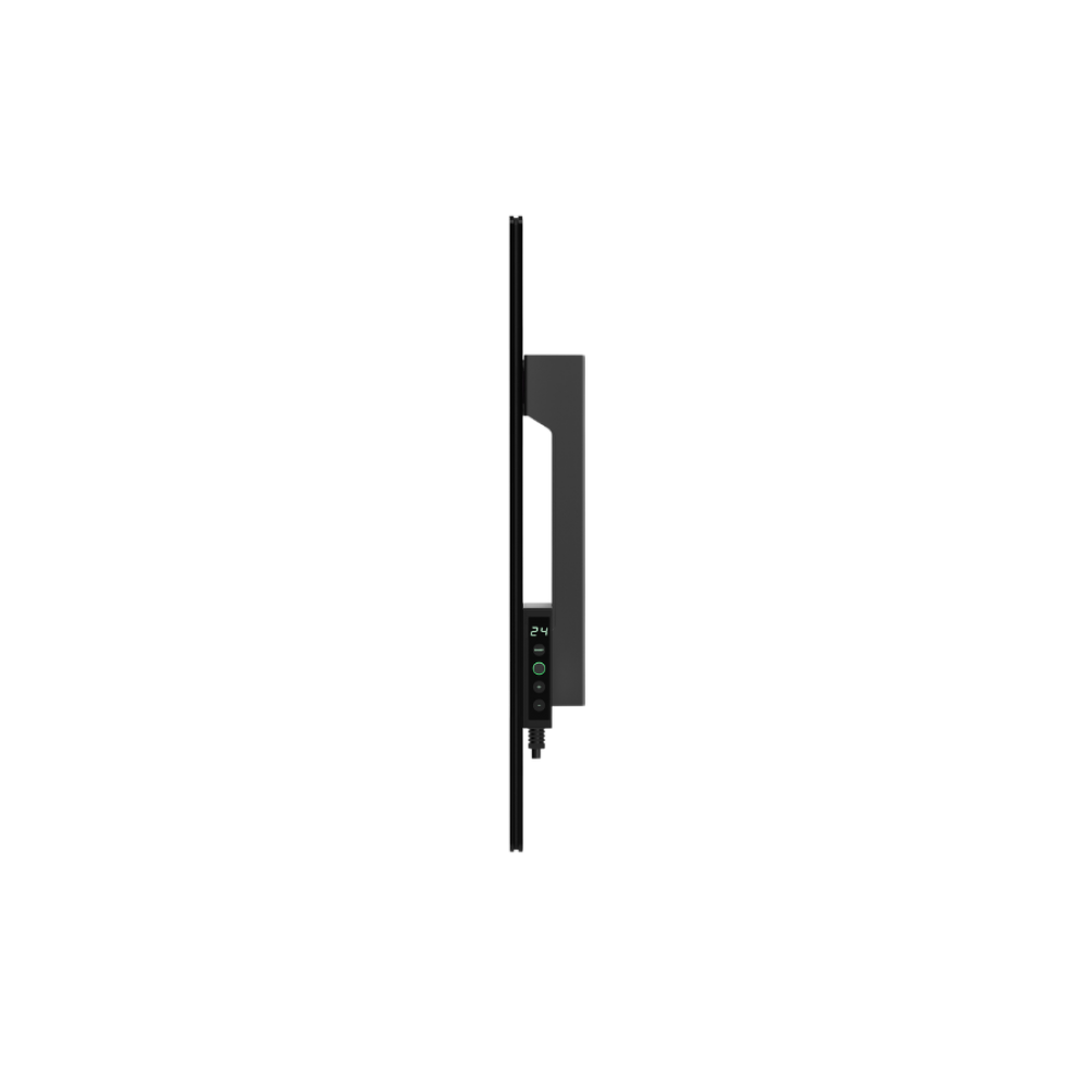 AENO Quadro Wall Heater 500W 50x50 cm Black Tempered Glass