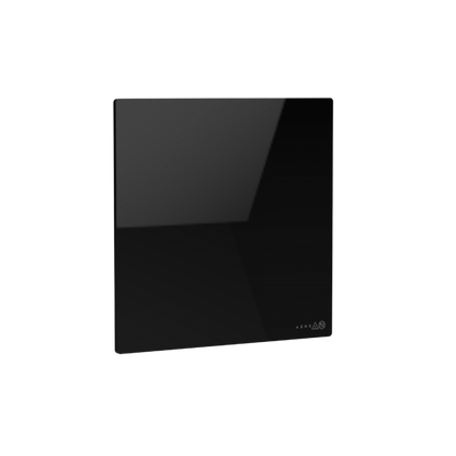 AENO Quadro Wall Heater 500W 50x50 cm Black Tempered Glass