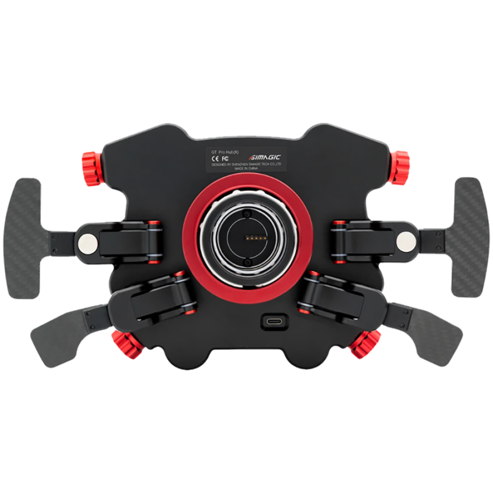 SIMAGIC GT steering wheel hub with S206 paddles