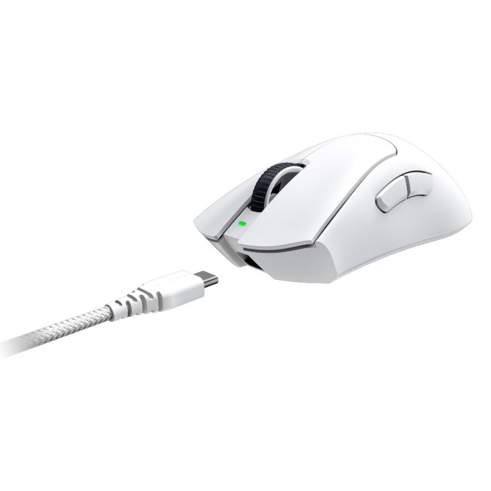 RAZER Gaming-Maus DeathAdder V3 Pro Weiß Ergonomisch Kabellos