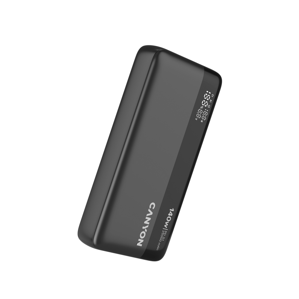 Powerbank für Laptop 25000mAh 140W PD mit Display Canyon PB-240 Graphit