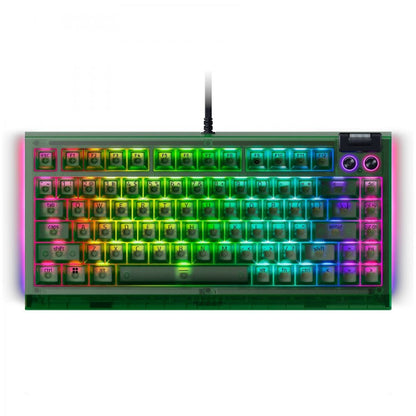 Razer BlackWidow V4 75% Phantom Green, US Layout, Hot-swappable, RGB