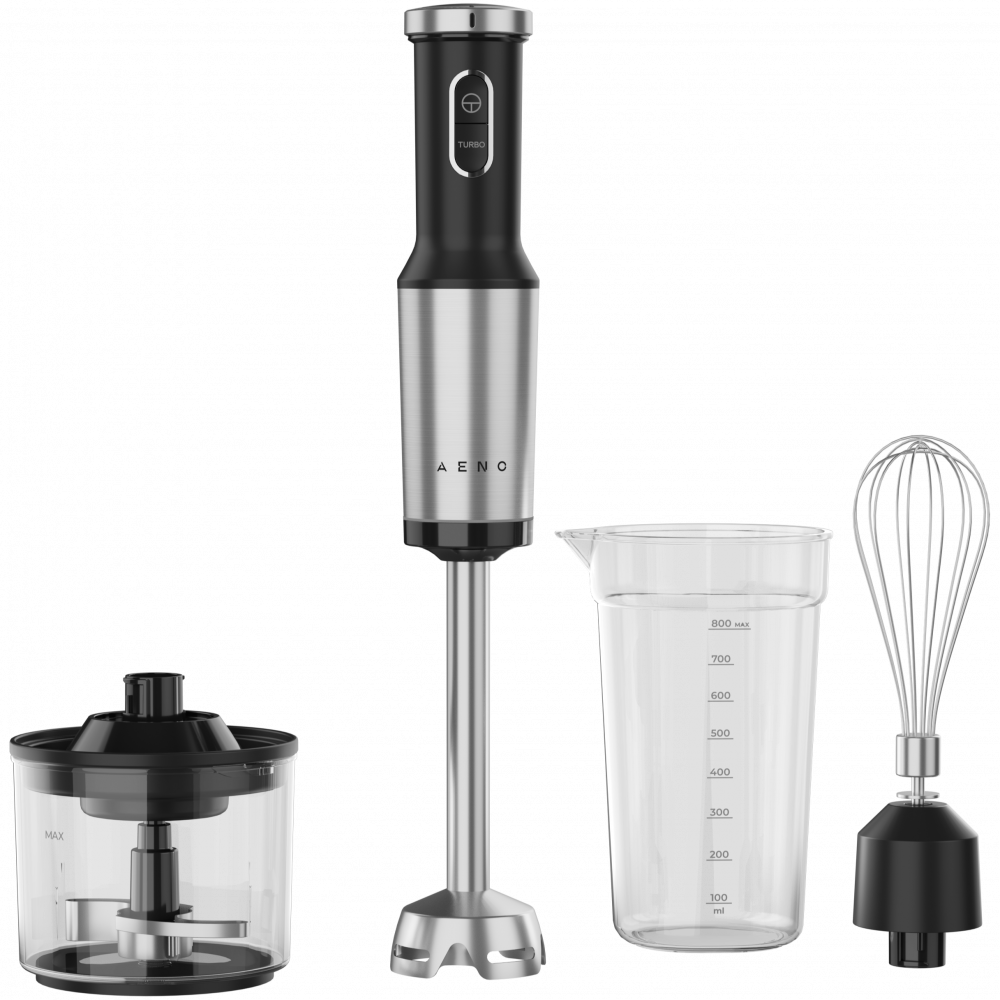 AENO Stabmixer HB4 1200W Turbo Schwarz Set