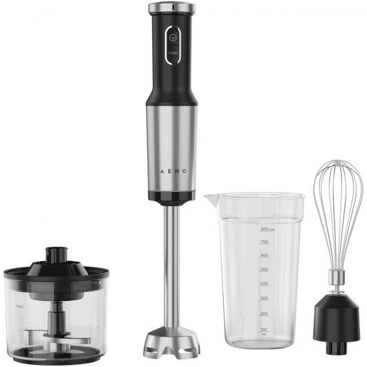 AENO Blender ręczny HB4 1200W turbo czarny zestaw