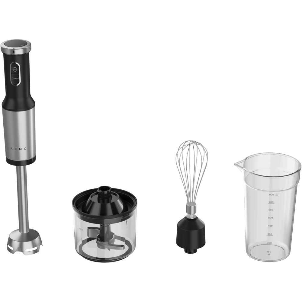 AENO Stabmixer HB4 1200W Turbo Schwarz Set