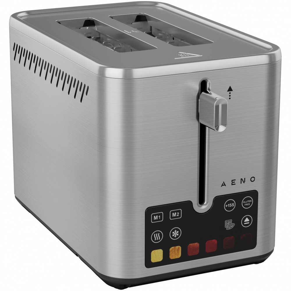 Buydeem DT640E 2-in-1 Touch-Toaster, Edelstahl, Küchengerät, Gelb