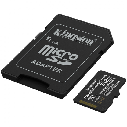 Kingston 512 GB microSDXC UHS-I U3 V30 Speicherkarte schwarz