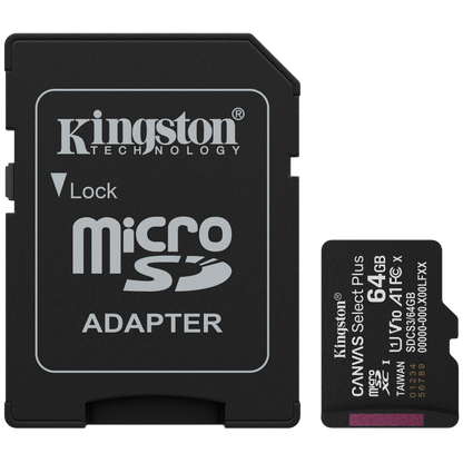 Kingston microSDXC Karte 64 GB Class 10 schwarz