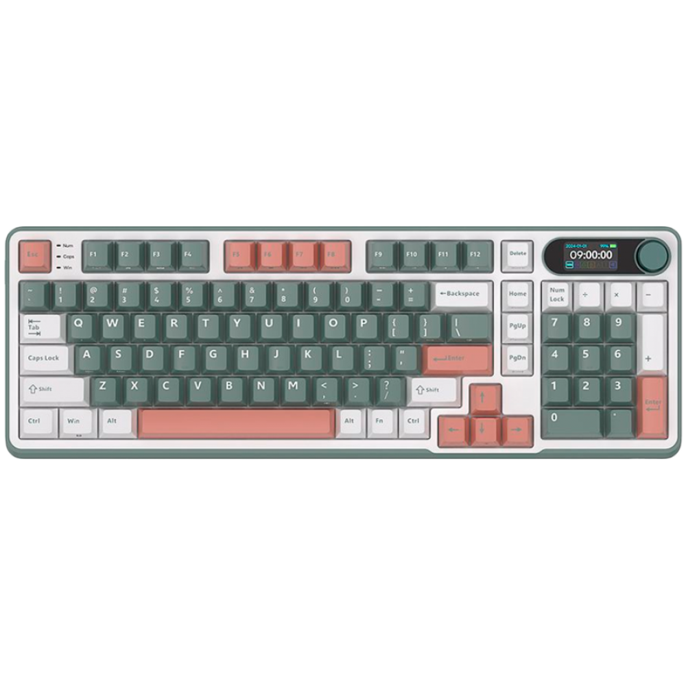 Royal Kludge S98 Mechanical Keyboard, Brown Switch, Green