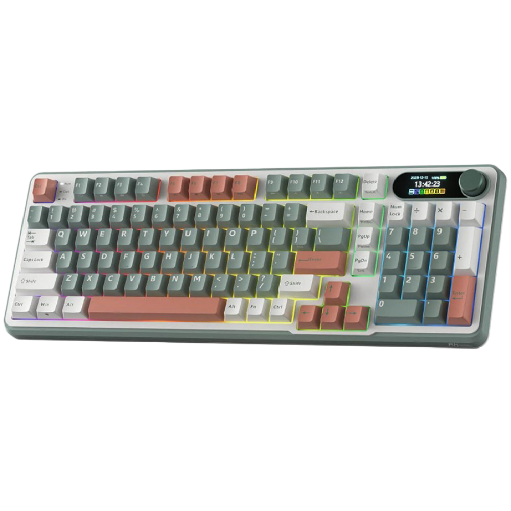 Royal Kludge S98 Mechanical Keyboard, Brown Switch, Green