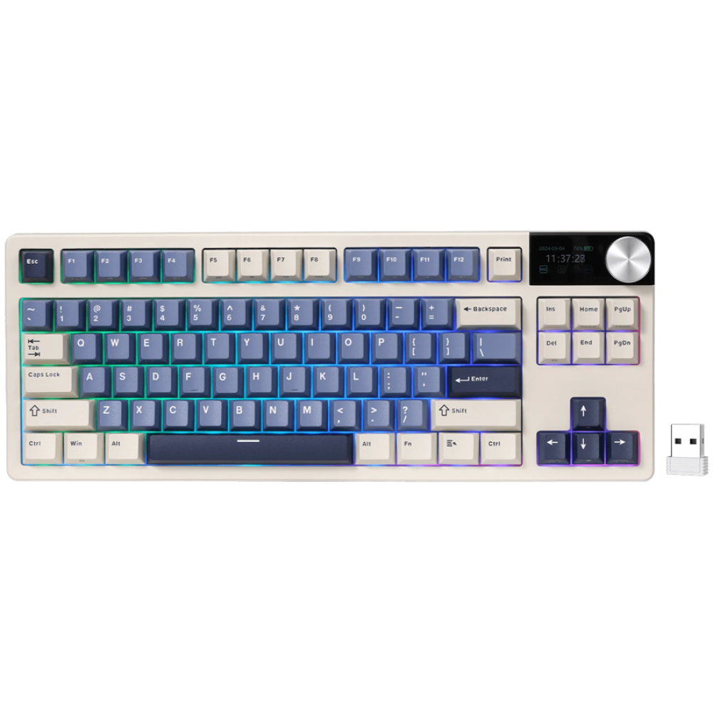 Mechanische Tastatur Royal Kludge S85 Cloud Switch blau