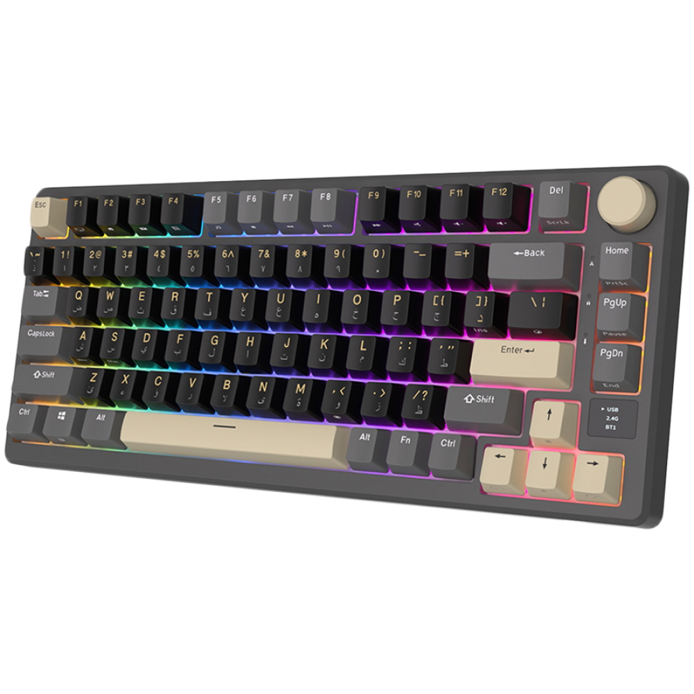 Royal Kludge M75 Mechanical Keyboard Silver Switch Graphite
