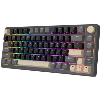 Royal Kludge M75 Mechanical Keyboard Silver Switch Graphite