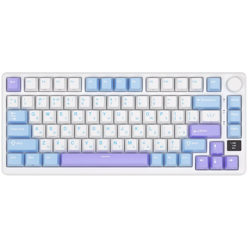 Royal Kludge M75 Brown Switch Mechanical Keyboard, white