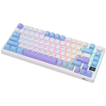 Royal Kludge M75 Brown Switch Mechanical Keyboard, white