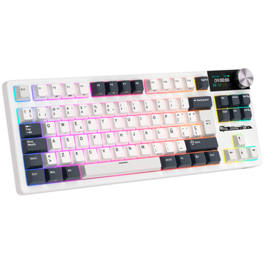 Mechanische Tastatur Royal Kludge S85 Beige Switch weiß